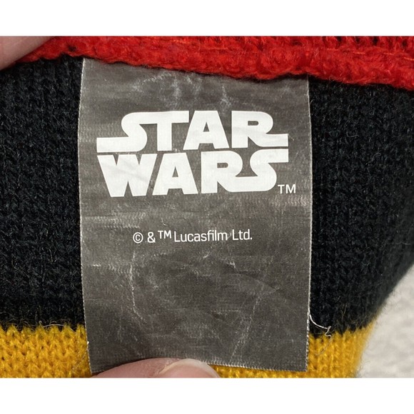 Star Wars Rebel Pilot Neck Scarf Kids Adults Unisex Scarf EUC Orange Black - Picture 3 of 7